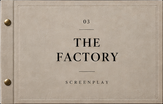 Cover art for the screenplay The Factory by Sharana Mahomed
